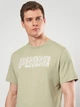 Футболка хлопковая длинная мужская Puma Essentials Graphics 69178782 L Lux Army (4069161987199) - изображение 4