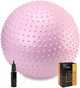 Мяч для фитнеса (фитбол) Cornix 65 см массажный Anti-Burst XR-0489 Light Pink - изображение 1