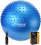 Мяч для фитнеса (фитбол) Cornix 65 см полумассажный Anti-Burst XR-0475 Blue - изображение 1