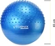 Мяч для фитнеса (фитбол) Cornix 65 см полумассажный Anti-Burst XR-0475 Blue - изображение 6