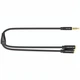 Перехідник аудіо Jack 3.5mm TRRS M -> 2X 3.5mm F (мікрофон + навушники) чорний Vention - изображение 2
