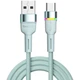 Дата кабель USB 2.0 AM to USB-C 1.0m 3A LED blue Essager (EXCT-XCD03) - зображення 1