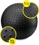 Мяч для фитнеса (фитбол) Cornix 55 см массажный Anti-Burst XR-0466 Black - изображение 6
