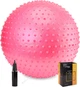 М'яч для фітнесу (фітбол) Cornix 55 см масажний Anti-Burst XR-0469 Pink - зображення 1