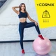 Мяч для фитнеса (фитбол) Cornix 55 см полумассажный Anti-Burst XR-0465 Light Pink - изображение 7