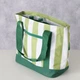 Torba termiczna Boltze Cheerful w pasy 30 x 17 x 40 cm Zielona (4066076473656) - obraz 2