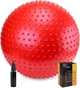 Мяч для фитнеса (фитбол) Cornix 55 см массажный Anti-Burst XR-0470 Red - изображение 1