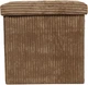 Пуф Storage solutions Tobo з відсіком для зберігання вельветовий 38 x 38 x 38 см Коричневий (5902973458695) - зображення 3