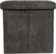 Пуф Storage solutions Tobo з відсіком для зберігання вельветовий 38 x 38 x 38 см сірий (5902973458701) - зображення 3