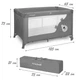 Детская кроватка 2 в 1 Kidwell Blissy Duo Gray, 5901130104840 - изображение 10