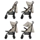 Прогулянкова коляска-тростина Kidwell Qugar Beige/Black, 5901130105229 - зображення 3