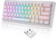 Клавіатура бездротова Motospeed SK66 Gateron Red Hot Swap White (mtsk66wmr) - зображення 2