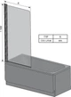Шторка для ванни Ravak CVS1-80 R transparent - изображение 2