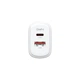 Зарядний пристрій ArmorStandart AR-T202WEU 20W GaN USB-C+ USB-A White (ARM89531) - зображення 2
