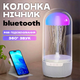Аккумуляторная портативная bluetooth колонка Лампа-ночник медуза с RGB подсветкой настольная беспроводная TC - изображение 1
