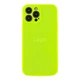Чохол Silicone Case Full Size with Frame для iPhone 13 Pro 40.Shiny Green - изображение 1