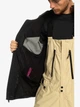 Чоловіча гірськолижна куртка Quiksilver Forever Stretch Gore-tex чорно-бежева S EQYTJ03368 TGW0 (S) - зображення 9