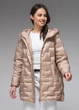 Демісезонна жіноча куртка ультралегка весна-осінь Viva Wear модель 90325 бежевий 2XL 90325-9 - зображення 3