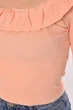 Кофта женская с рюшами однотонная розового цвета Fashion размер 42-44 (210185) - изображение 4