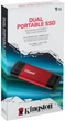 Зовнішній SSD накопичувач Kingston Dual Portable 1TB (SPSD/1TB) - зображення 5