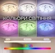 Світлодіодний музичний світильник смарт VALESO LY564-400 WH для вітальні та дитячої кімнати 48W+5W RGB Білий - зображення 3