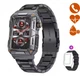 Смарт часы LEMFO MT88 Black (тонометр, пульсоксиметр, звонки) умные часы - изображение 1