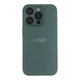 Чохол-накладка скляний матовий із захистом камери Matte AG-Glass для iPhone 15 Pro Green - зображення 1