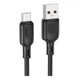 Кабель USB Borofone BX113 Silicone Micro 2.4A 3m Чорний - зображення 1