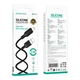 Кабель USB Borofone BX113 Silicone Micro 2.4A 3m Чорний - зображення 2