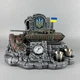 Набір штоф із рюмками 30 мл + металева фляга 300мл "Т-64 БВ" BASIC | Українська символіка PA_1093_1 - зображення 1