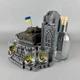 Набір штоф із рюмками ручної роботи та пляшкою 500 мл "Т-72Б" | Підставка з деталізованим танком та годинником PA_1076_3 - зображення 4