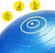 Мяч для фитнеса (фитбол) Cornix 55 см полумассажный Anti-Burst XR-0459 Blue - изображение 5