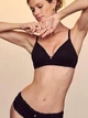 Женские трусики Victoria's Secret (22691887939963) Cotton Shadow Stripe Lace-Waist Cheeky M черные - изображение 3