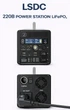 Інверторний акумулятор з розеткою 220V POWER STATION Lifepo4 LSDC 200W - зображення 1