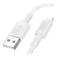 Кабель USB Borofone BX111 Lightning 2.4A Білий - зображення 1