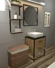 Комплект меблів у ванну кімнату в стилі лофт EcoLoft Lazaro DSP-1407-1 Дуб Аппалачі - зображення 2