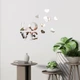 Зеркальный декор акриловый самоклеющийся Love серебро 11шт Sticker Wall 130х130 мм (SW-00002495) - изображение 5