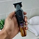 Машинка для стрижки волосся Geemy GM Q акумуляторна 4 змінні насадки з дисплеєм бездротова трімер для бороди чорно-жовта (8SO8) - зображення 8