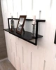 Настенная полка в стиле лофт EcoLoft Скайлін DSP-1410-5 Черный - изображение 3