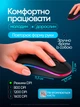 Мышь беспроводная мышка бесшумная двухрежимная bluetooth usb 2.4g оптическая для макбука ПК ноутбука мак компьютера и планшета аккумуляторная 2в1 с rgb подсветкой и индикатором уровня заряда черная сенсорная точная эргономичная 3 режима dpi - изображение 6