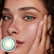 Сині контактні лінзи ELITE Lens Айс Софт Блу 2 шт - зображення 6