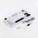 Ігрова Клавіатура AULA F75 MAX Blue-White Бездротова Механічна 2.4G/Bluetooth/USB type-c RGB Підсвічування З Підтримкою HOT-SWAP - зображення 3