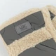 Женские зимние варежки Fashion Teddy с эко-мехом, непромокаемые 7-111 Серые - изображение 2