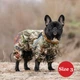 Дощовик-комбінезон для собак хлопчиків DIEGO Rain New M камуфляж - тканина Оксфорд 300 водовідштовхувальна, блискавка на спині, світловідбивні елементи, нейлонова підкладка, регулювання штанин, розмір 3 - зображення 2