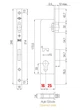 Корпус замка KALE KILIT ролик 155/P (25мм) никель - изображение 2