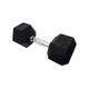 Гантель шестигранная обрезиненная 10 кг HouseFit DD 6442-10 гексагональная, противоударная для дома и спортзала - изображение 1