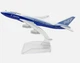 Модель літака Boeing 747 1:400 металева лита колекційна модель пасажирського авіалайнера 16 см - зображення 2