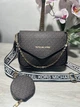 Сумка з принтом Michael Kors 2в1 жіноча коричнева (s421) - зображення 3