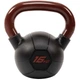 Гиря 16кг цельная тренировочная обрезиненная с окрашенной ручкой LiveUp Urethane LS2050-16 вес 16кг - изображение 1