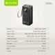 УМБ BAVIN PC1156S 40000 mAh FAST CHARGING 22.5W Black - изображение 4